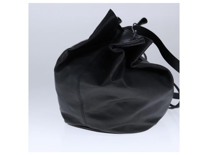 Borsa a spalla in pelle nera Auth am7339 di BURBERRY Nero - vista 3