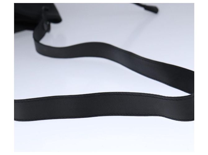 Borsa a spalla in pelle nera Auth am7339 di BURBERRY Nero - vista 7