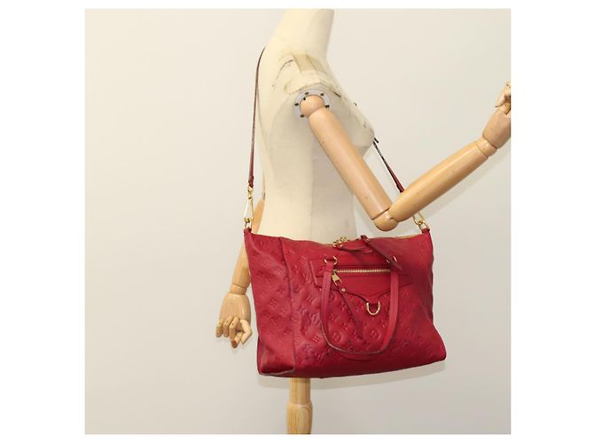 LOUIS VUITTON Borsa Monogram Empreinte Lumineuse PM 2way Jaipur M94271 Auth 108769 Rosa - vista 26