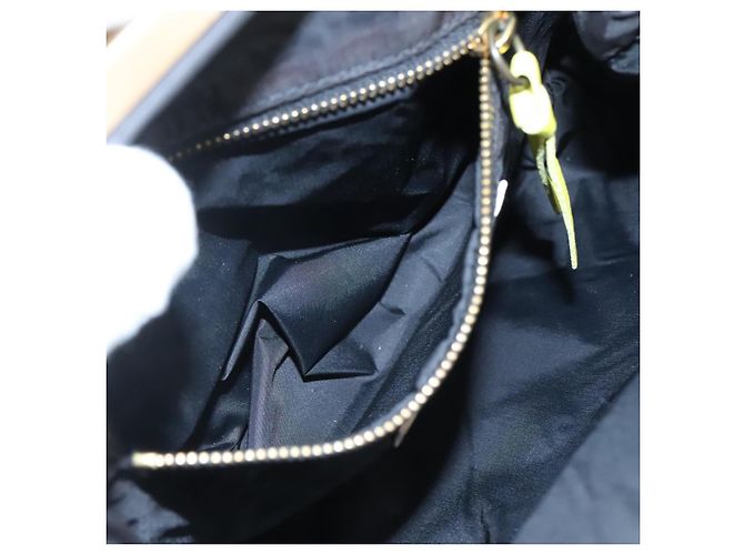 Borsa a spalla Miu Miu in pelle tela gialla beige Auth 108027 Giallo - vista 20