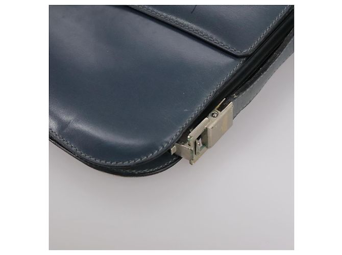 Céline Borsa a spalla CELINE in pelle blu Auth 105737 - vista 16