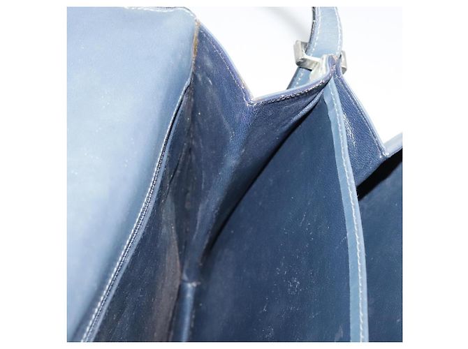 Céline Borsa a spalla CELINE in pelle blu Auth 105737 - vista 21