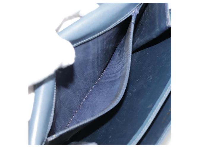Céline Borsa a spalla CELINE in pelle blu Auth 105737 - vista 24