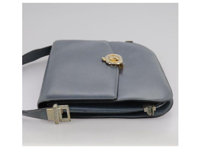 Céline Borsa a spalla CELINE in pelle blu Auth 105737 - vista 3