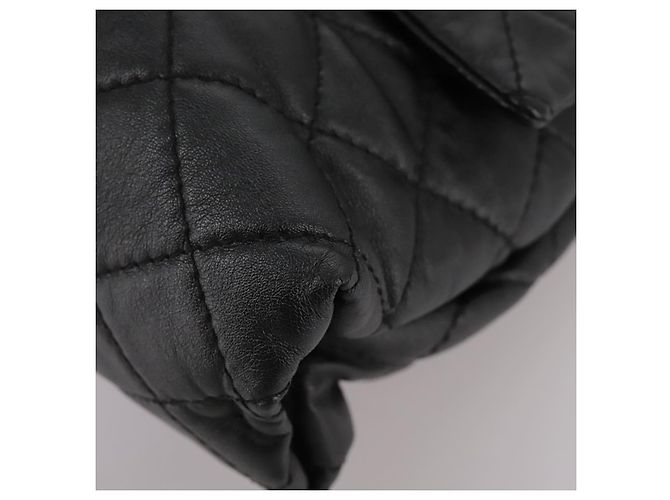 Autre Marque Borsa a mano in pelle Stella MacCartney con catena 2 in 1 nera argento autentica mr934 Nero - vista 18
