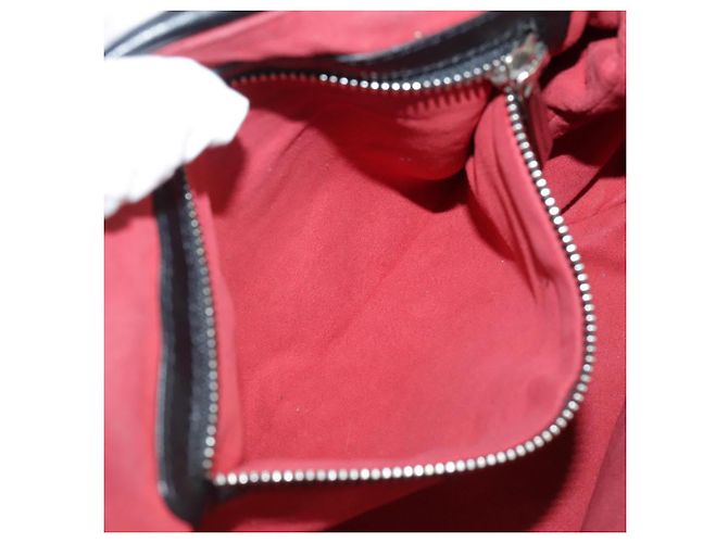 Autre Marque Borsa a mano in pelle Stella MacCartney con catena 2 in 1 nera argento autentica mr934 Nero - vista 27