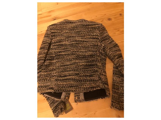 Chaqueta Iro Gris Oscuro de Algodón Gris antracita - vista 5