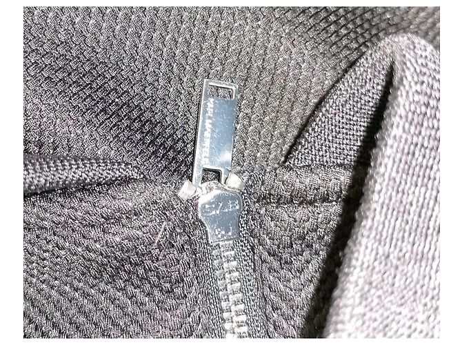 Karl Lagerfeld Giacca bomber zip nera e bianca Nero Bianco - vista 5