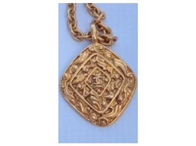 Collana Chanel placcata oro D'oro - vista 3