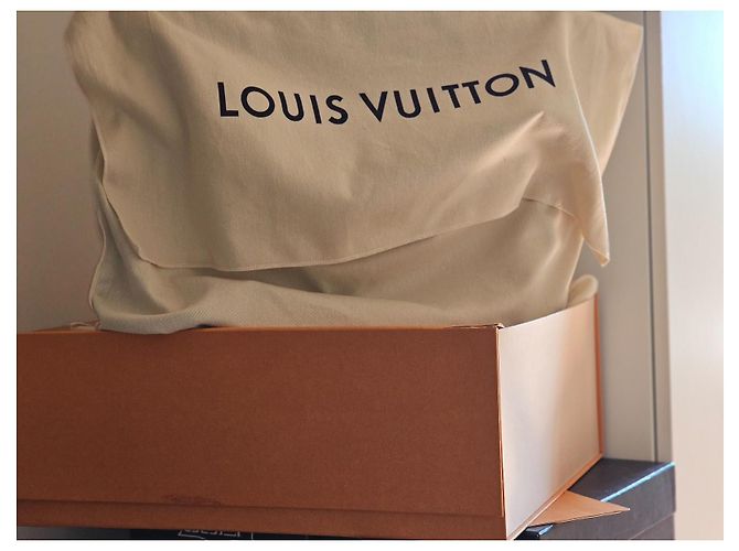 Borsa Messenger Louis Vuitton in Pelle Marrone Scuro - vista 7