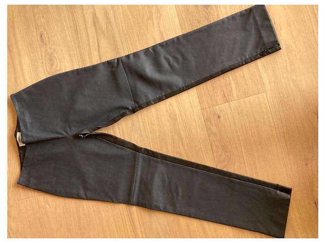 Fendi Lederhose Anthrazitgrau - Ansicht 2