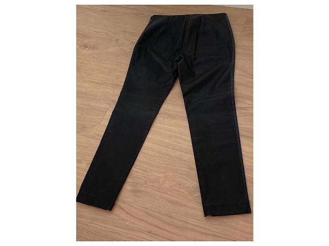 Fendi Lederhose Anthrazitgrau - Ansicht 6
