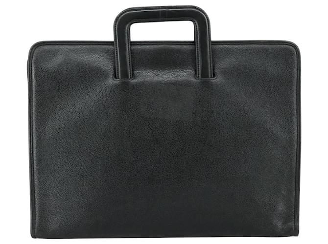 Borsa a mano GIVENCHY in pelle nera Auth bs21067 Nero - vista 2