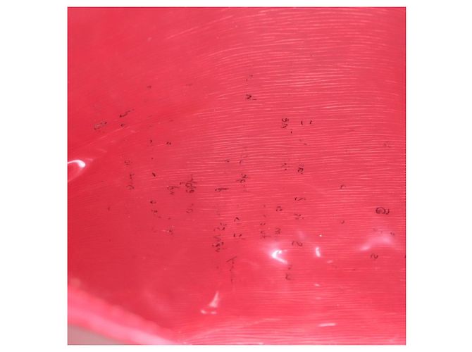 LOUIS VUITTON Epi Plage Via Borsa a Mano Vinile Rosso Grenadine M92152 LV Auth bs20812 - vista 11