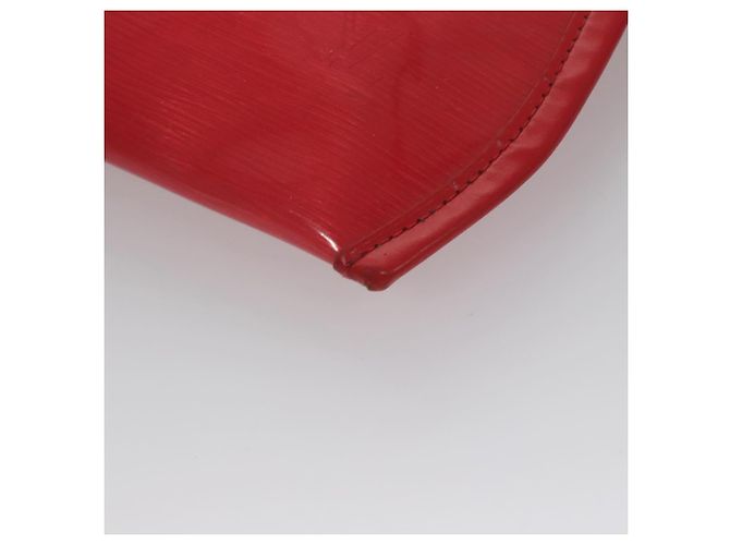 LOUIS VUITTON Epi Plage Via Borsa a Mano Vinile Rosso Grenadine M92152 LV Auth bs20812 - vista 15