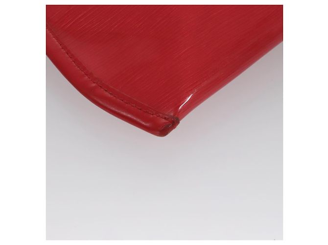 LOUIS VUITTON Epi Plage Via Borsa a Mano Vinile Rosso Grenadine M92152 LV Auth bs20812 - vista 16