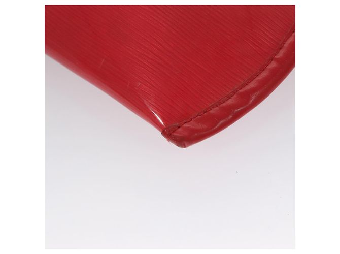 LOUIS VUITTON Epi Plage Via Borsa a Mano Vinile Rosso Grenadine M92152 LV Auth bs20812 - vista 17