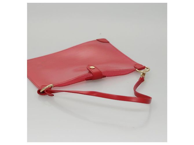 LOUIS VUITTON Epi Plage Via Borsa a Mano Vinile Rosso Grenadine M92152 LV Auth bs20812 - vista 24