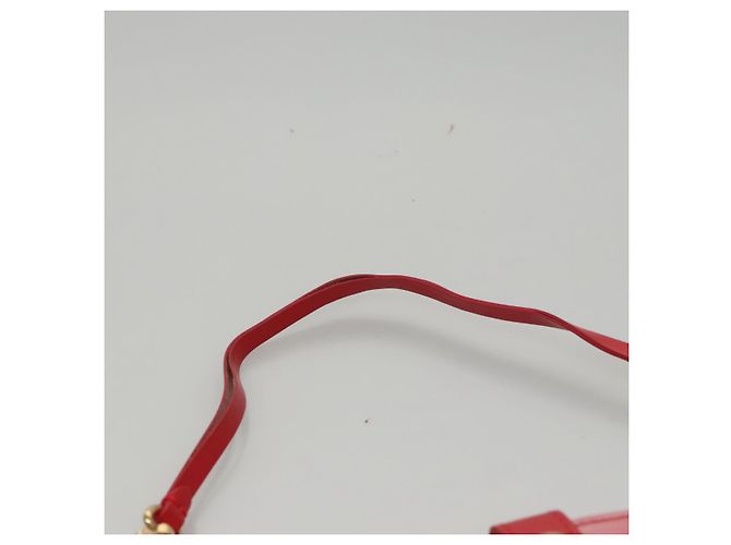 LOUIS VUITTON Epi Plage Via Borsa a Mano Vinile Rosso Grenadine M92152 LV Auth bs20812 - vista 25