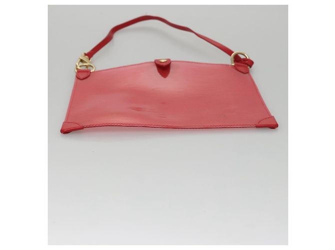 LOUIS VUITTON Epi Plage Via Borsa a Mano Vinile Rosso Grenadine M92152 LV Auth bs20812 - vista 26