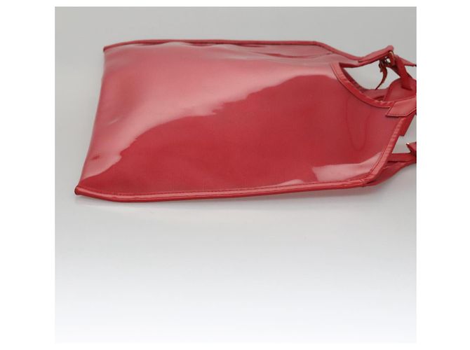 LOUIS VUITTON Epi Plage Via Borsa a Mano Vinile Rosso Grenadine M92152 LV Auth bs20812 - vista 3