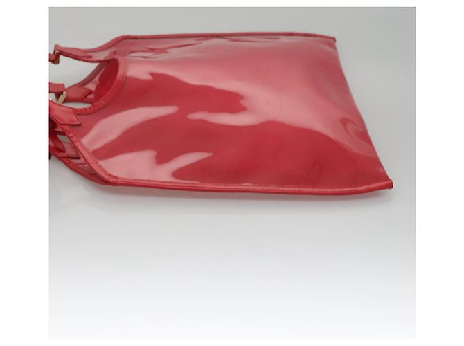 LOUIS VUITTON Epi Plage Via Borsa a Mano Vinile Rosso Grenadine M92152 LV Auth bs20812 - vista 4
