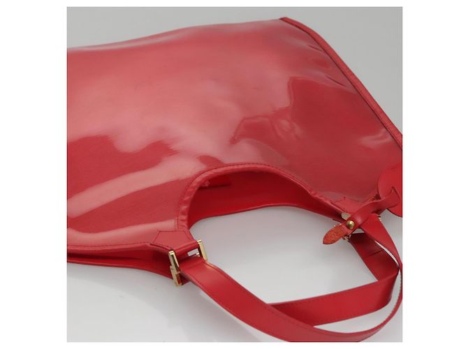LOUIS VUITTON Epi Plage Via Borsa a Mano Vinile Rosso Grenadine M92152 LV Auth bs20812 - vista 6
