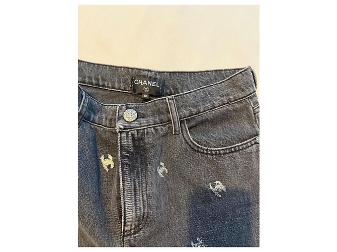 Chanel Jeans Anthrazitgrau - Ansicht 3