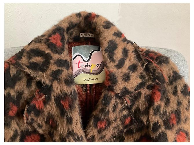 Cappotto in lana Maliparmi multicolore - vista 3