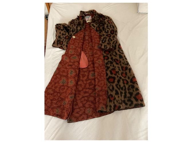 Cappotto in lana Maliparmi multicolore - vista 4