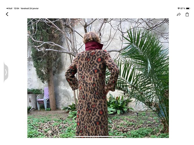 Cappotto in lana Maliparmi multicolore - vista 6