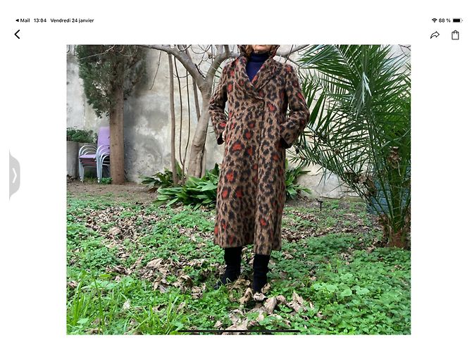 Cappotto in lana Maliparmi multicolore - vista 7