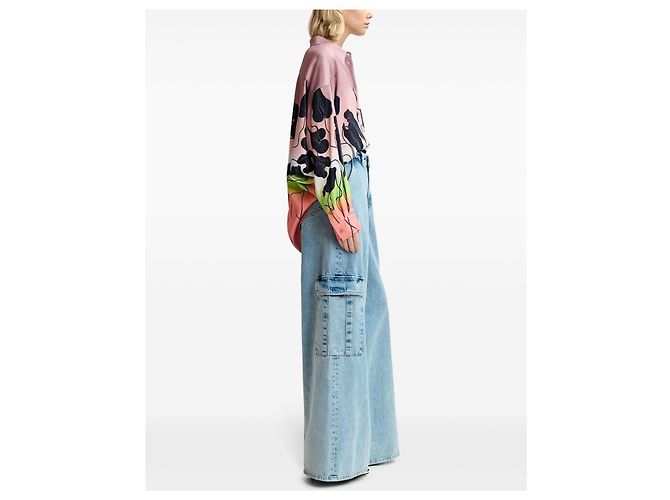 Essentiel Antwerp Vaqueros Gnome Azul Lavado Ácido Pierna Ancha - vista 3