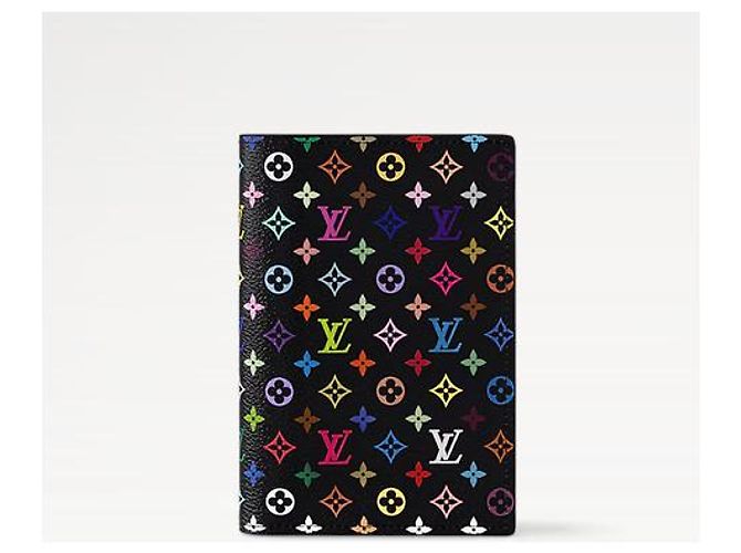 2025 Ed. Louis Vuitton x TM Funda de Pasaporte Takashi Murakami Negro Multicolor - vista 2