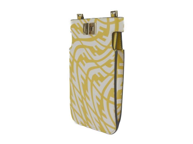 Borsa a Spalla Fendi Peekaboo Giallo - vista 3