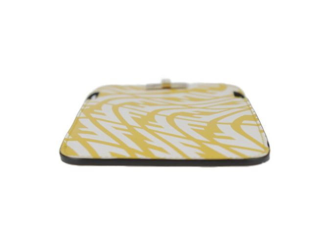 Borsa a Spalla Fendi Peekaboo Giallo - vista 8