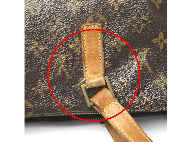 Borsa Tote Monogram Louis Vuitton Marrone Monogramma - vista 16