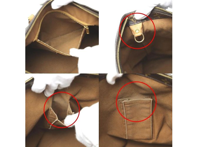 Borsa Tote Monogram Louis Vuitton Marrone Monogramma - vista 19