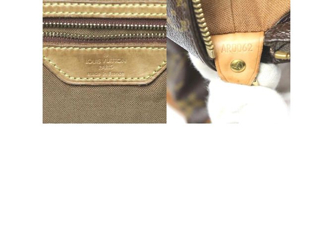 Borsa Tote Monogram Louis Vuitton Marrone Monogramma - vista 20