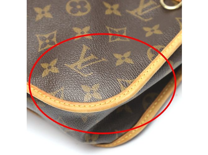 Bolso de Hombro Monograma Louis Vuitton Castaño - vista 7