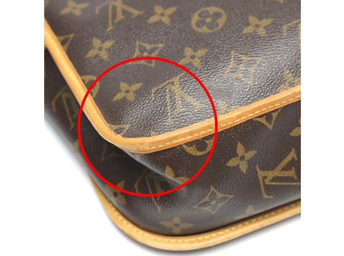 Bolso de Hombro Monograma Louis Vuitton Castaño - vista 8