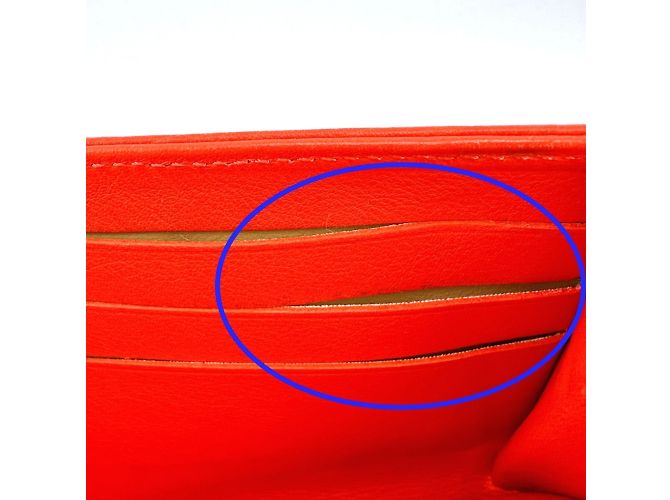 Cartera Larga Louis Vuitton en Cuero Mahina Corail Coral - vista 10