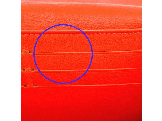 Cartera Larga Louis Vuitton en Cuero Mahina Corail Coral - vista 12