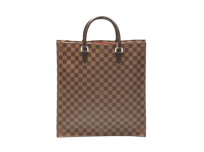 Damier Canvas Tote Bag von Louis Vuitton Braun Damier ebene - Ansicht 2