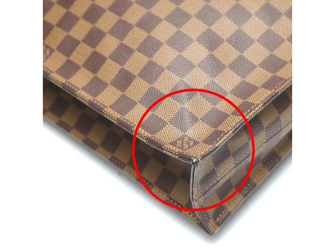 Damier Canvas Tote Bag von Louis Vuitton Braun Damier ebene - Ansicht 8