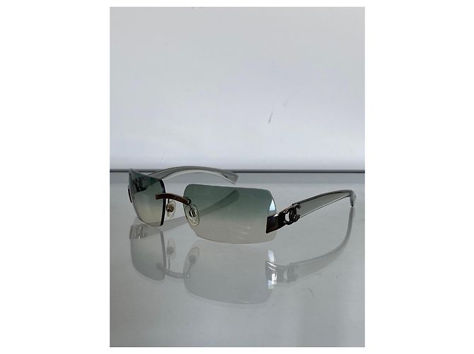 Occhiali da sole vintage Chanel Argento - vista 5