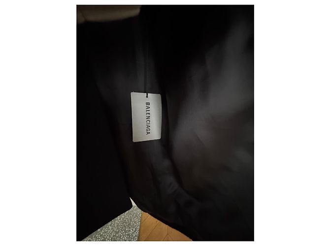 Balenciaga Kleiner Mantel oder Matrosenjacke Schwarz - Ansicht 4