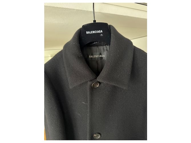 Balenciaga Kleiner Mantel oder Matrosenjacke Schwarz - Ansicht 6