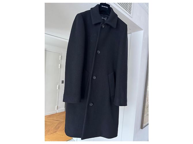 Balenciaga Kleiner Mantel oder Matrosenjacke Schwarz - Ansicht 7