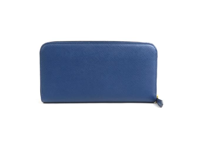 Prada Blaues Leder Langwallet - Ansicht 2